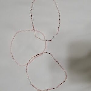 3 Piece Beaded Choker Necklace